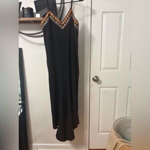 SHEIN Black wide leg romper